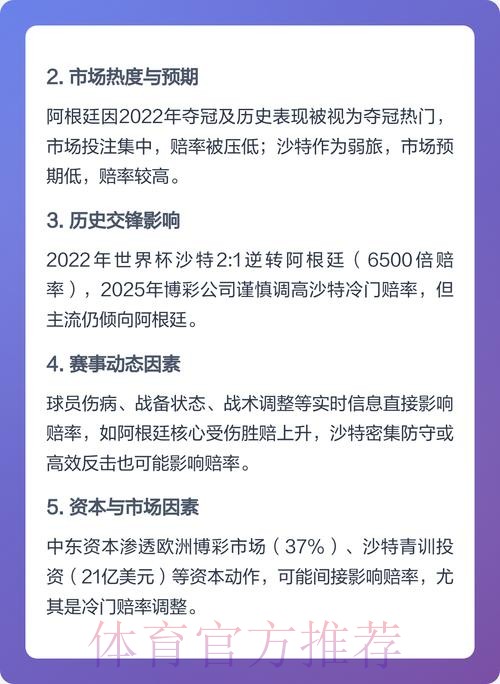 世界杯赔率变化及其背后的因素分析 世界杯赔率变化及其背后的因素分析